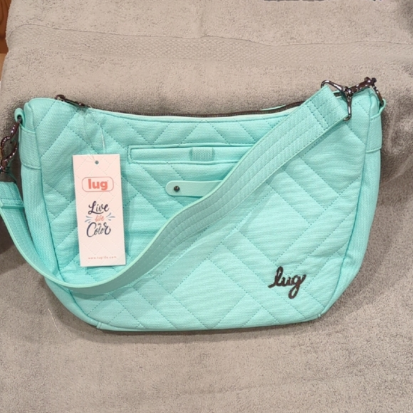 Lug Harmony Matte Luxe VL Messenger/Crossbody Bag-Aquamarine Blue-NWT - Picture 15 of 16